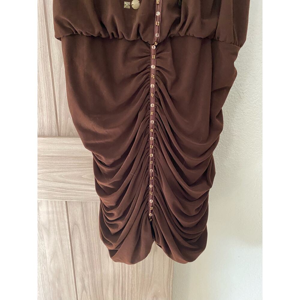 Sue Wong Size 6 Brown With The Blouson Dress View 4